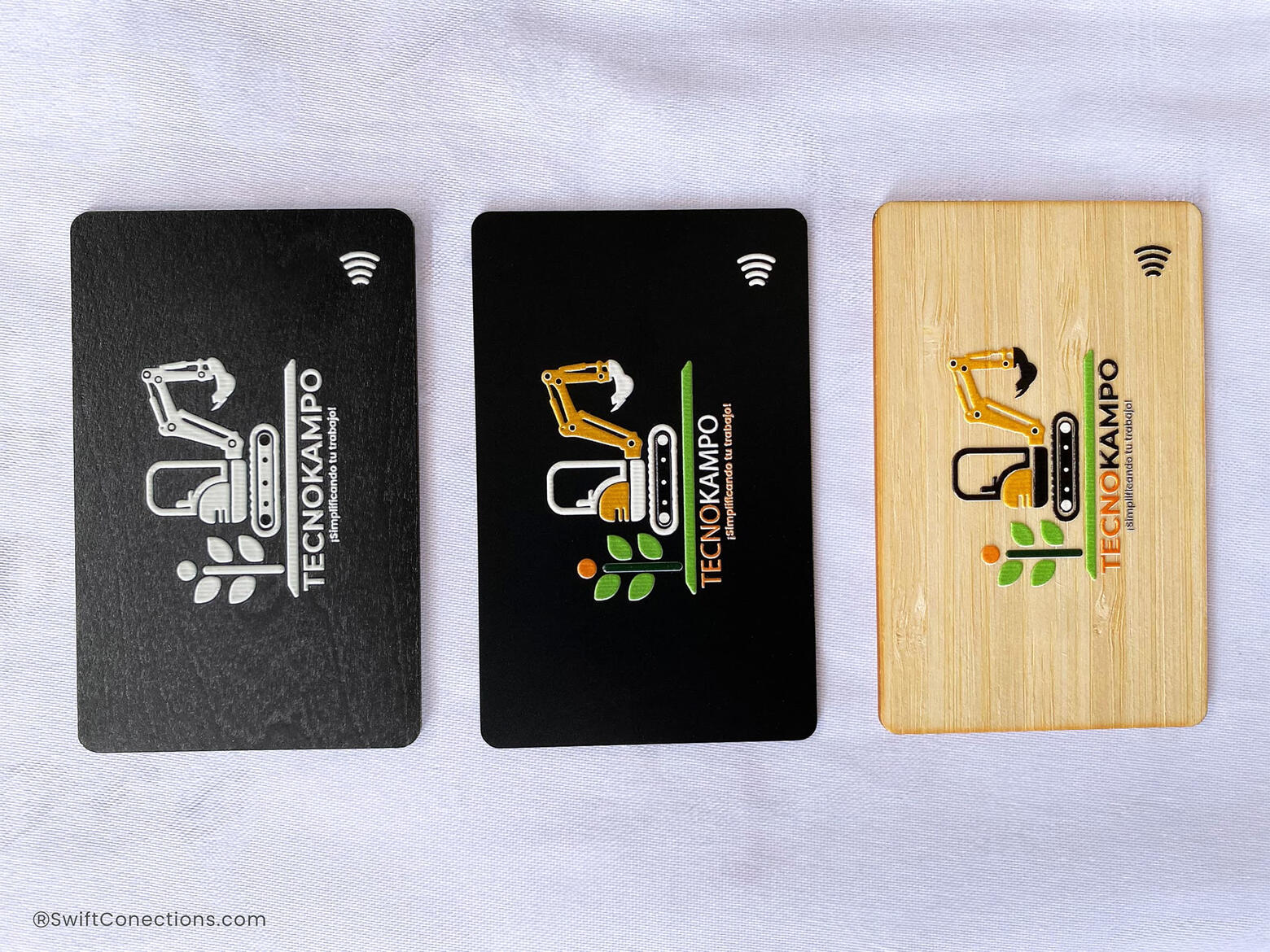 Nfc Bambú Negro, Pvc Negra Mate, Bambú