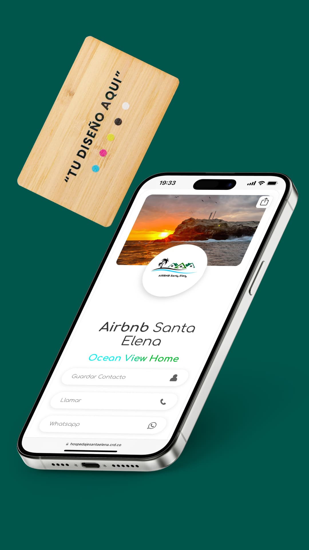 Tarjeta NFC Metálica Plateada