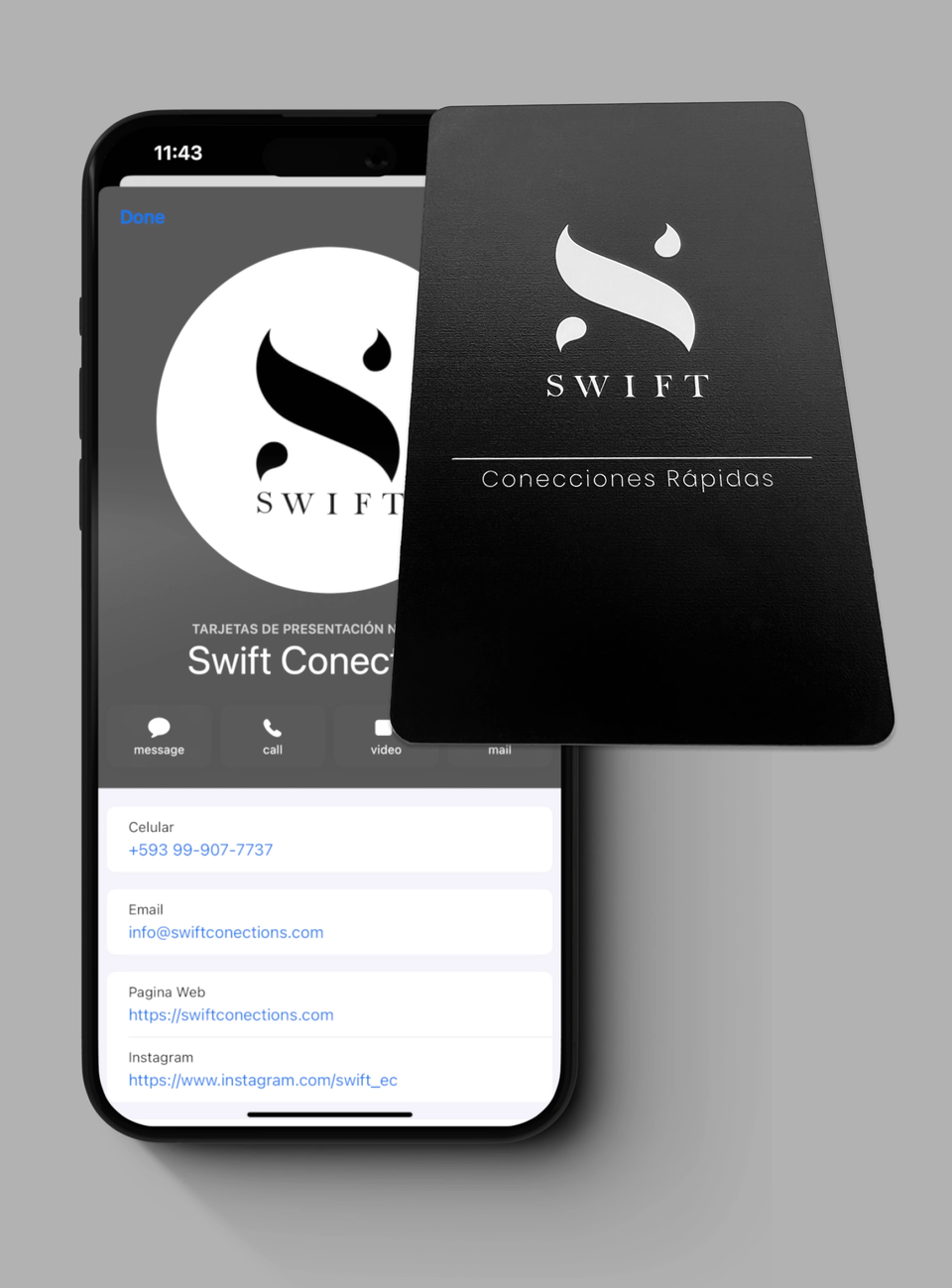 Acerca tu tarjeta NFC y comparte tu contacto