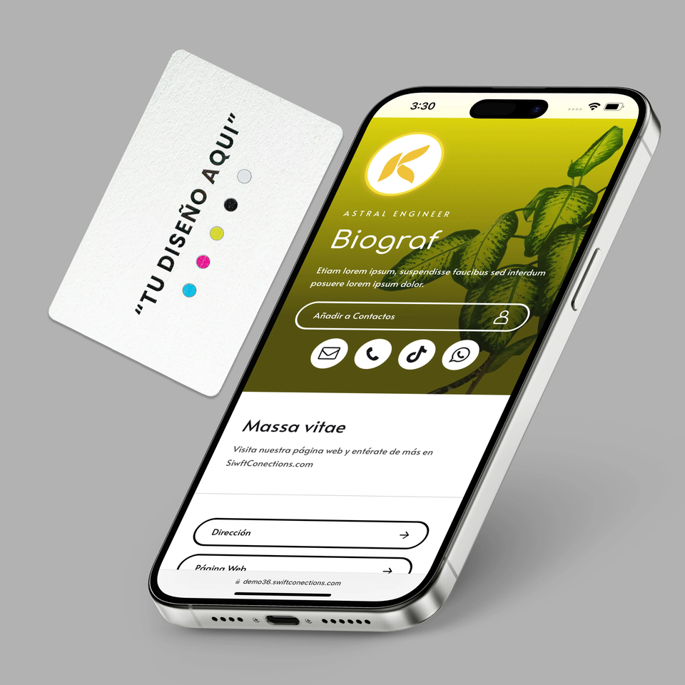 Tarjeta NFC Bambú, Bambú Blanca