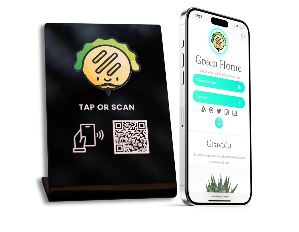 Talker NFC de Swift Conections en uso