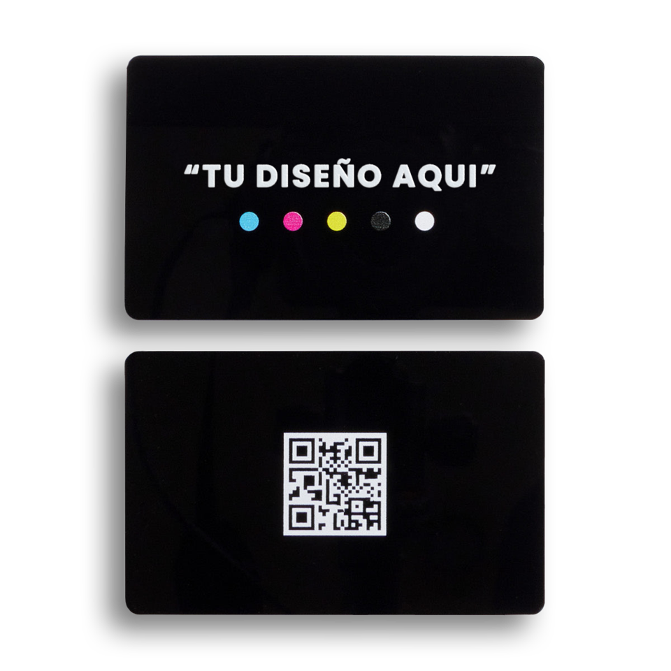 Tarjeta NFC PVC Negra Brillosa de Swift Conections