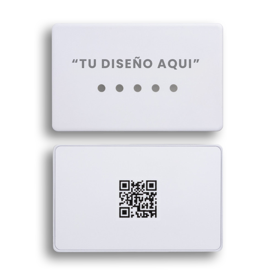 Tarjeta NFC Metal Blanca de Swift Conections