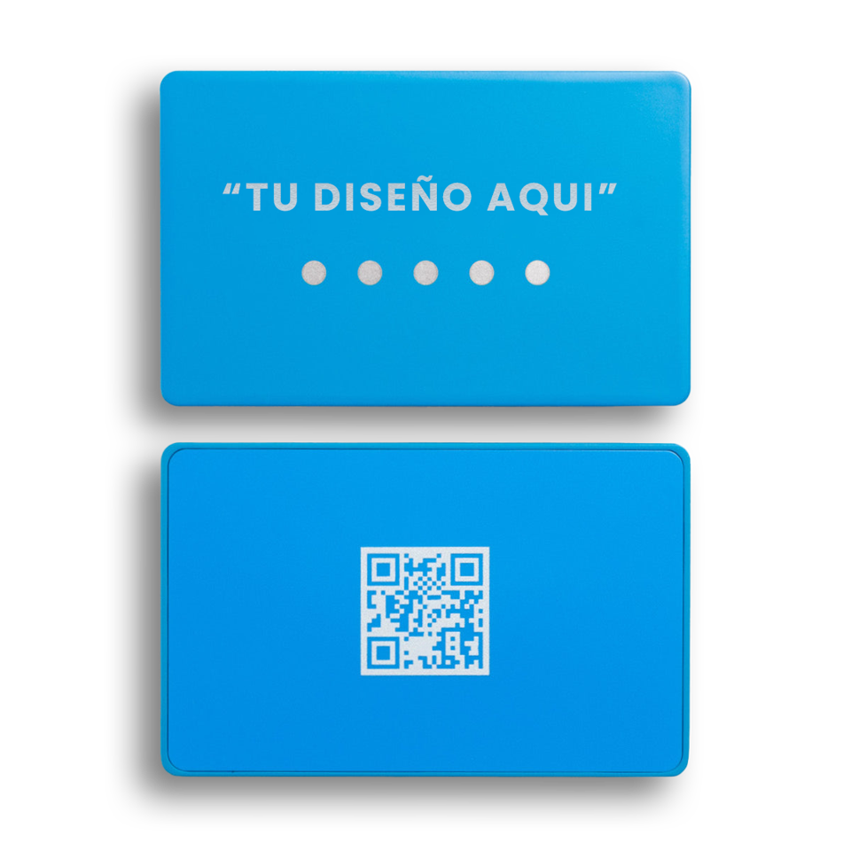 Tarjeta NFC Metal Azul de Swift Conections
