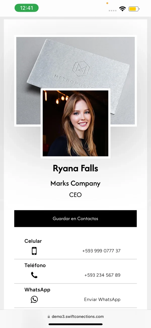 Ryana Falls, perfil minimalista