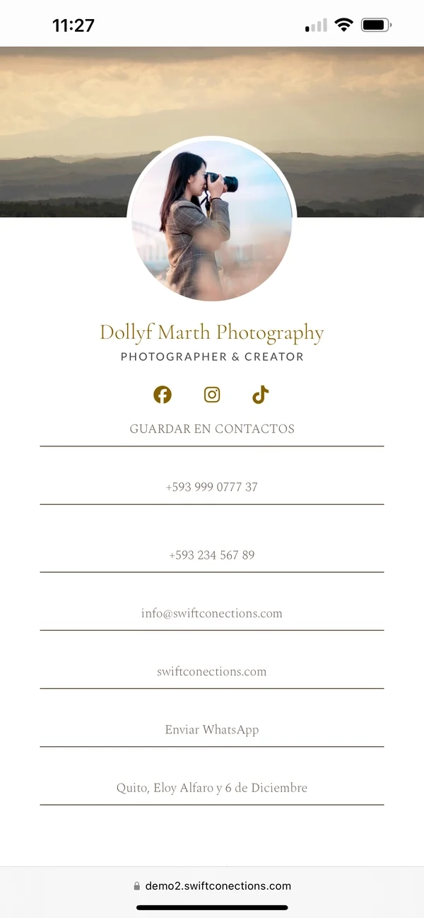 Dollyf Marth, perfil fotografía