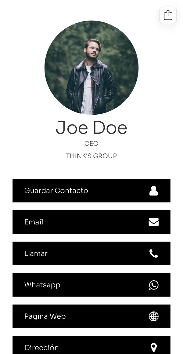Joe Doe, perfil blanco y negro