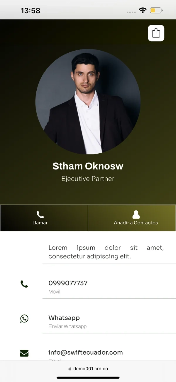 Stham Oknosw, perfil oliva